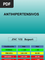 ANTIHIPERTENSIVOS - Farmacologia