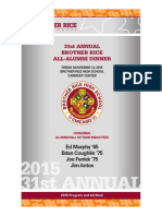 Brother Rice Alumni Dinner Ad Book 2015