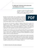 Ensayo Opinión Consultiva de La Corte de Constitucionalidad