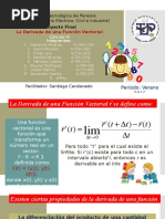 Proyecto de Cálculo III La Derivación de Funciones Vectoriales