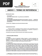 ANEXO I - Termo de Referência