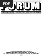 Forum Vol. 1 Agosto-1982-Junio 1983