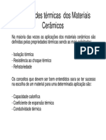 Propriedades Térmicas Dos Materiais Cerâmicos PDF