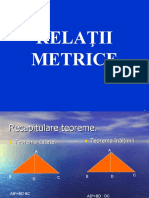 Relatii Metrice