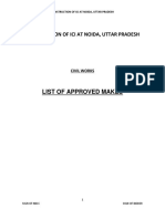 Listofapprovedmakescivilworks PDF