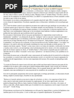 El Darwinismo Como Justificación Del Colonialismo