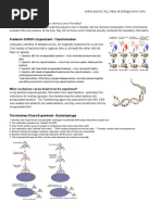 13-1: The Genetic Material: Frederick Griffith's Experiment - Transformation