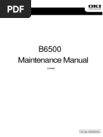  OKI B6500 Maintance Manual