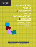 Orientaciones Programaciones Didacticas EP y ESO