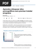 Aprenda A Bloquear Sites Pornográficos Sem Precisar Instalar Programa - Notícias - Tecnologia