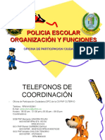 Policia Escolar Organizacion y Funciones