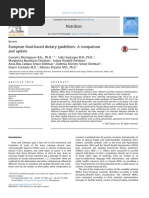 European Food Based Dietary Guidelines