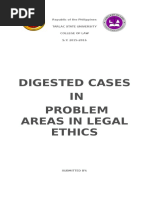 Digested Cases IN Problem Areas in Legal Ethics