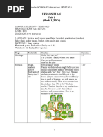 Lesson Plan Unit 1 (Week 1 - MC4) : Flashcard: Picture Flashcards of Family Tree 1 &2