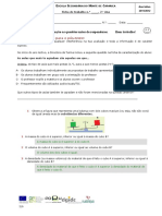 Teste CFQ 7º Ano - Densidade