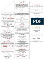 Fluids Dynamics Formula Sheet