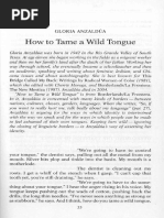 Anzaldua Wild Tongue PDF