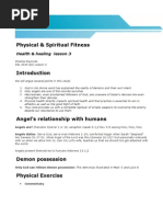 Physical & Spiritual Fitness: Health & Healing Lesson 3