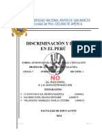 Discriminación y Racismo en El Perú