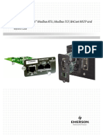 Liebert IntelliSlot Modbus RTU Modbus TCP BACnet MSTP and BACnet IP