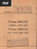 TM 9-314 57-mm Rifles, T15E13 and M18 - 75-mm Rifles, T21 and M20 (T25) 19490322