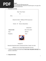 Project Report Format Vi Sem