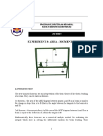 Experiment 8: Area - Moment Method: Program Kejuruteraan Mekanikal Fakulti Industri Kejuruteraan