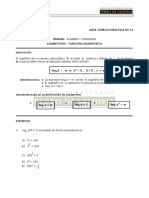 MA25 Logaritmos, Función Logarítmica
