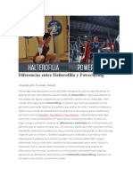 Diferencias Entre Halterofilia y Powerlifting