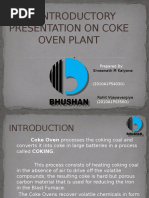 An Introductory Presentation On Coke Oven Plant