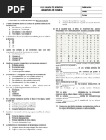 Test Inicial Química Organica