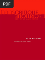 Karatani, Kojin - Transcritique On Kant and Marx