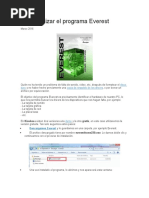 Cómo Utilizar El Programa Everest