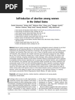 Self-Induction of Abortion Among Women in The United States