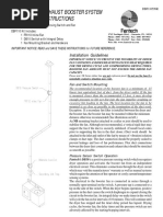 DBF110 Dryer Exhaust Booster System Installation Instructions