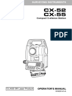 Sokkia CX-52 CX-55 Operator's Manual