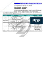 Formula Caida de Tensión en Conductores