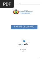 Manual SISIN WEB - Bolivia