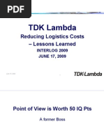 Interlog Summer Presentation TDK Lambda