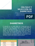 2.6 Cálculo y Selección de Diámetros