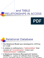 RDBMS and Table Relationships