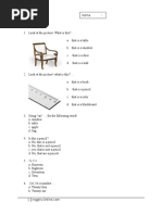 Soal Bahasa Inggris Kelas 3 SD