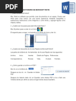 Cuestionario de Microsoft Word y Openoffice Writer