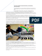 Elecciones Subnacionales 2015 en Bolivia