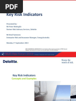 Deloitte - Key Risk Indicators