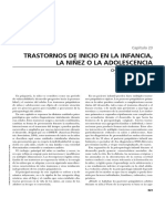 Trastornos de Inicio en La Infancia, La Niñez o La Adolescencia