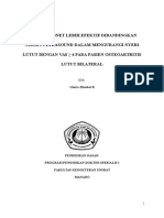 Terapi Magnet Lebih Efektif Dibandingkan Terapi Ultrasound Dalam Mengurangi Nyeri Lutut Dengan Vas 4 Pada Pasien Osteoartritis Lutut Bilateral