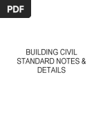 Building Civil Standard Notes & Details