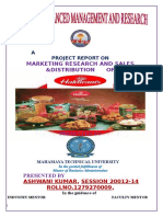 Marketing Project Report On Haldiram S