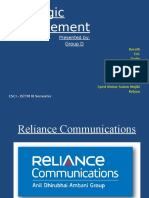 Strategic Management: Presented By: Group D